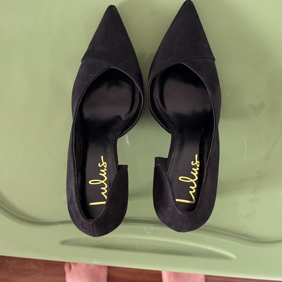 Lulu's Elegant Black Pointed Heels - Picture 3 of 5